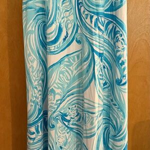 Lilly Pulitzer Blue and White Maxi Skirt